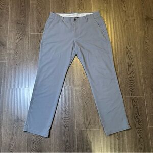 Under Armour Golf Pants Mens 38x32 Gray Stretch Performance Flat Front Casual